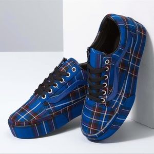 patent plaid vans